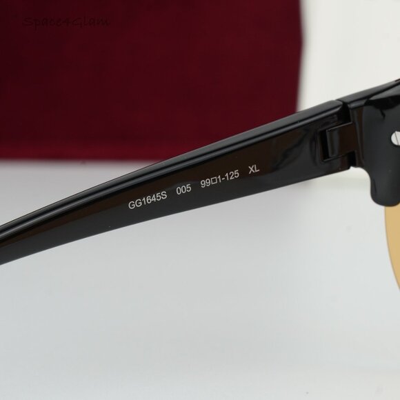 BRAND NEW Gucci GG1645S 005 Black Orange Unisex Mask Sunglasses GG 1645S - Picture 11 of 14